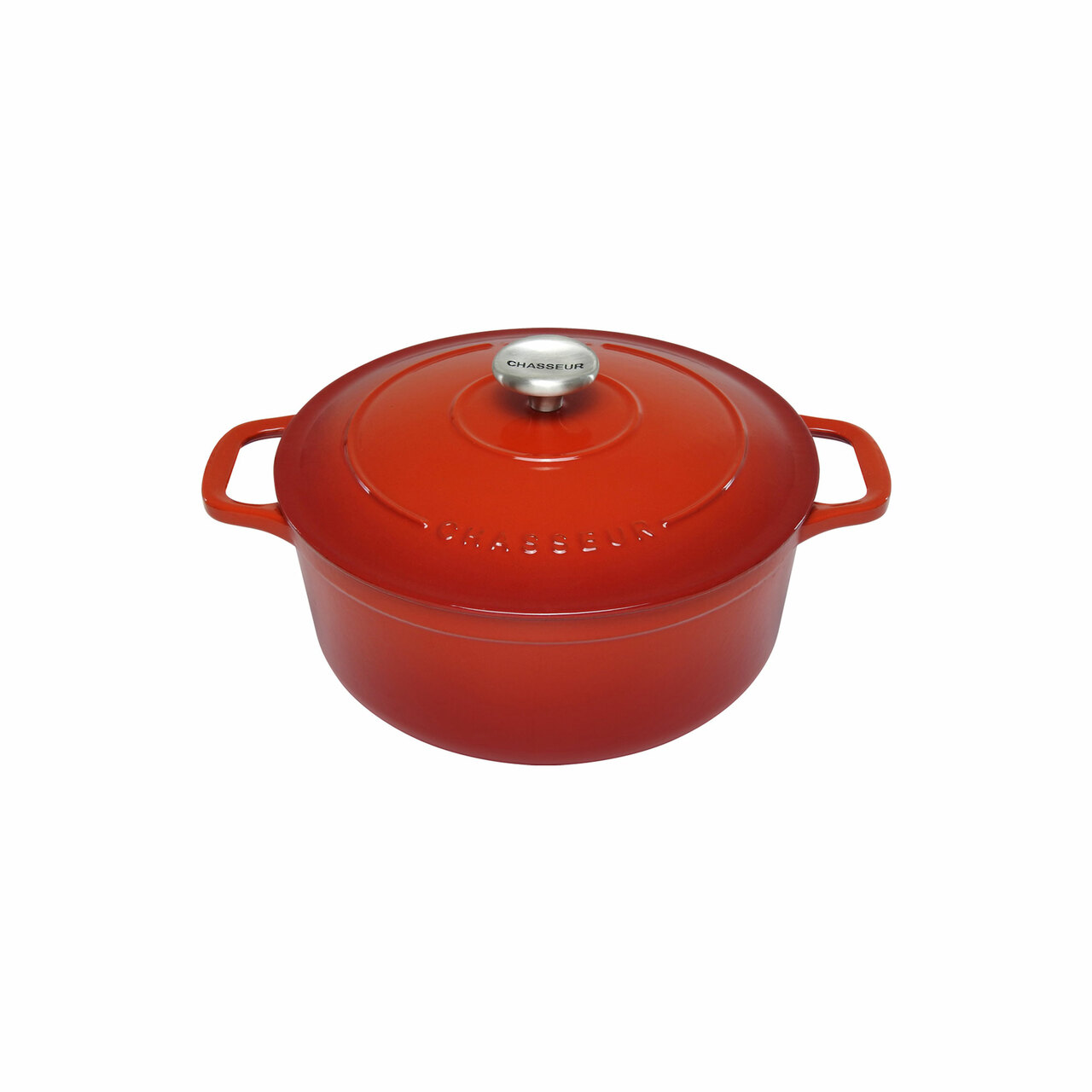 28cm/6.1Lt Red Round French Oven Chasseur