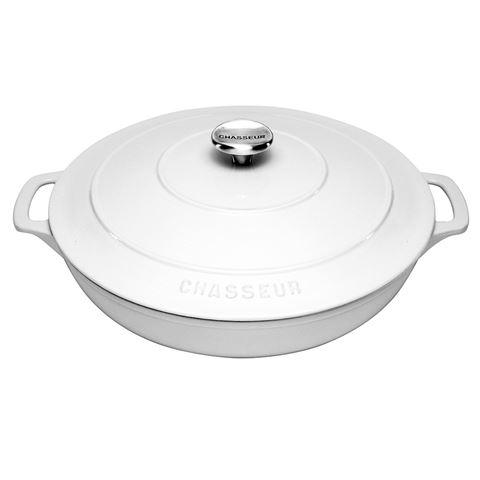 30cm White Round Casserole Dish