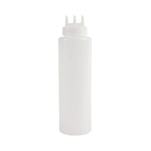 1022ml/36oz 3 Nozzle Clear Squeeze Bottle