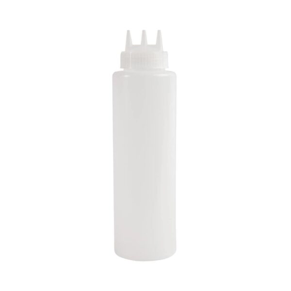 1022ml/36oz 3 Nozzle Clear Squeeze Bottle