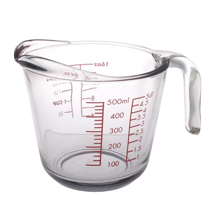 500ml/2 Cup Glass Measure Jug