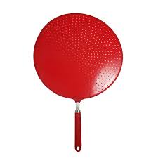 33cm Red Silicone Splatter Screen