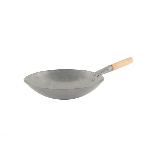 400mm/16inch Wok With Wooden Handle Tomkin