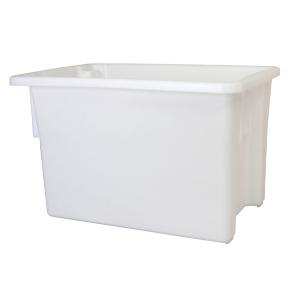 68L White Stackable Crate