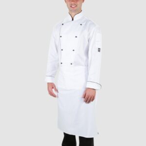 ProChef Jacket White with black piping Large