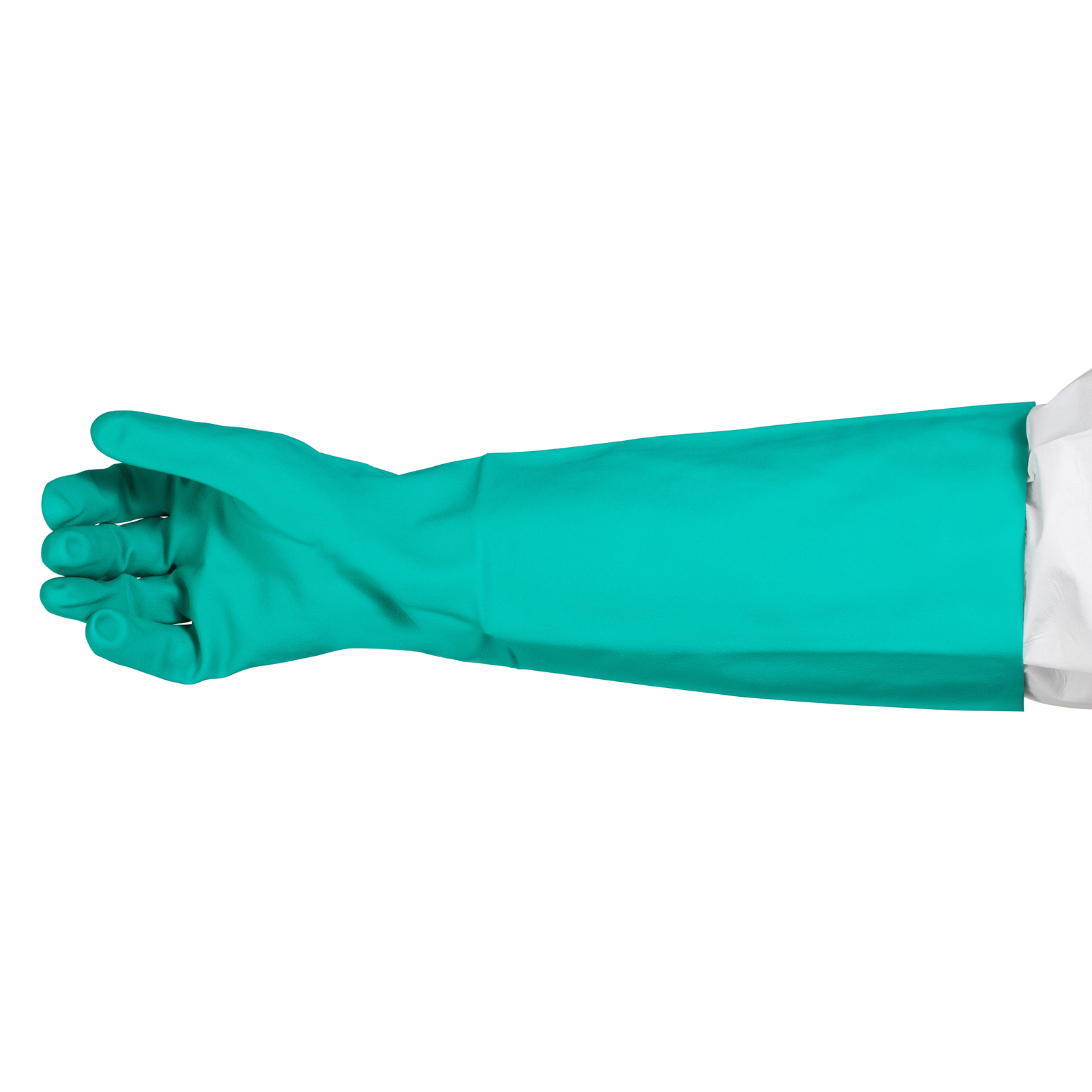 Size 10 XLarge Green Nitrile 460 Gloves Solvent Resistant Bastion