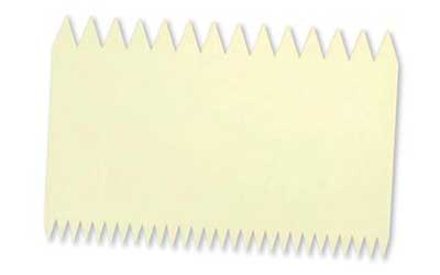 112x75mm Cream Comb Scraper